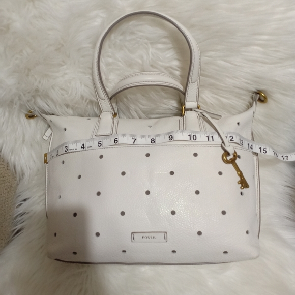 Rare Fossil Julia white perf polka dots - Picture 10 of 12